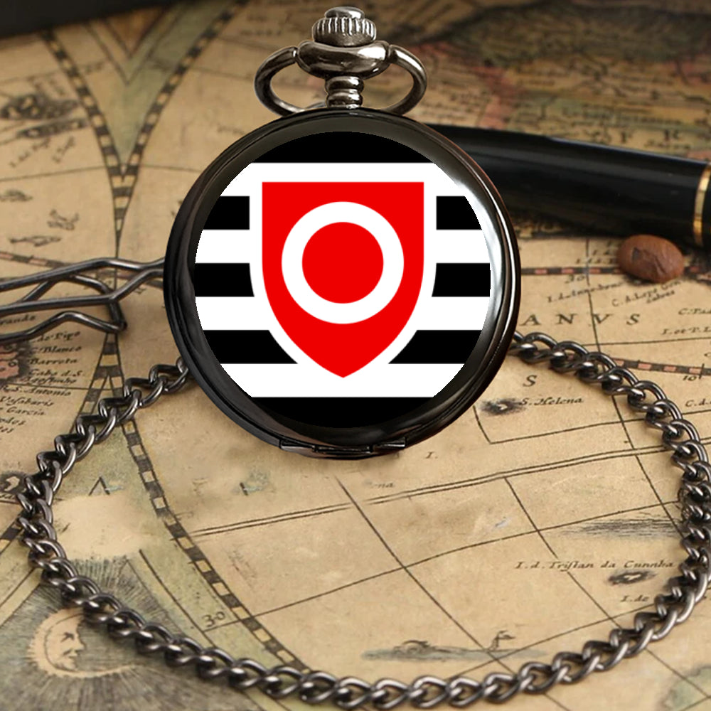 Ownership Fetish Pride Flag Round Pocket Watch