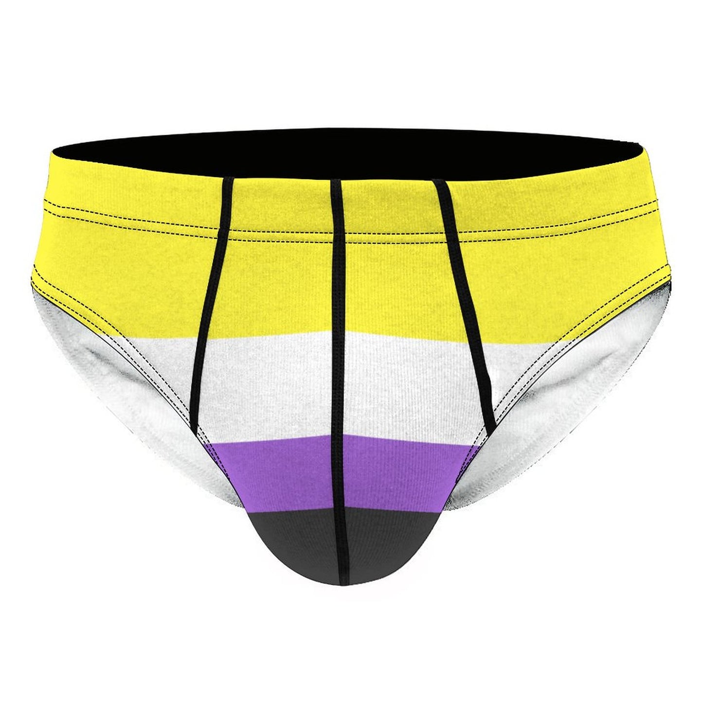 Non-Binary Pride Flag Briefs – Traditional Masculine Cut