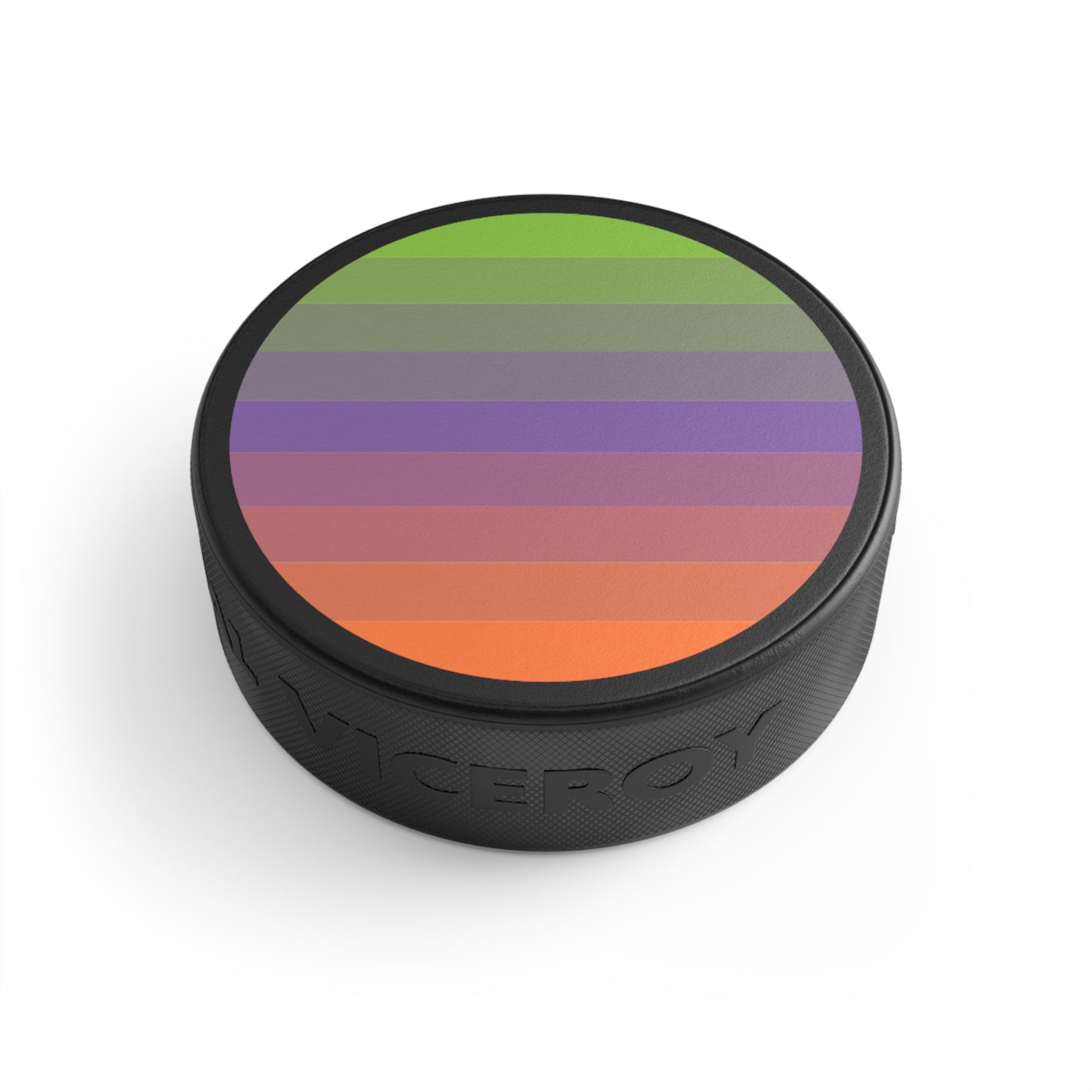 Aliagender Pride Flag Hockey Puck
