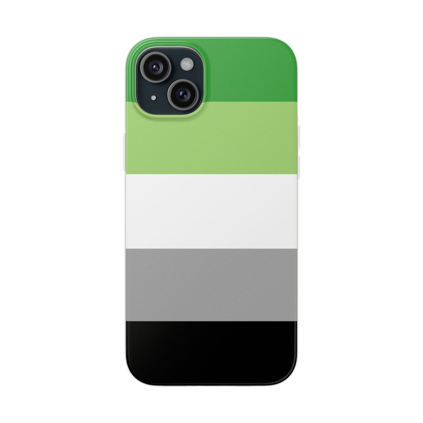 Aromantic Pride Flag iPhone Flexi Case - Multiple Generations
