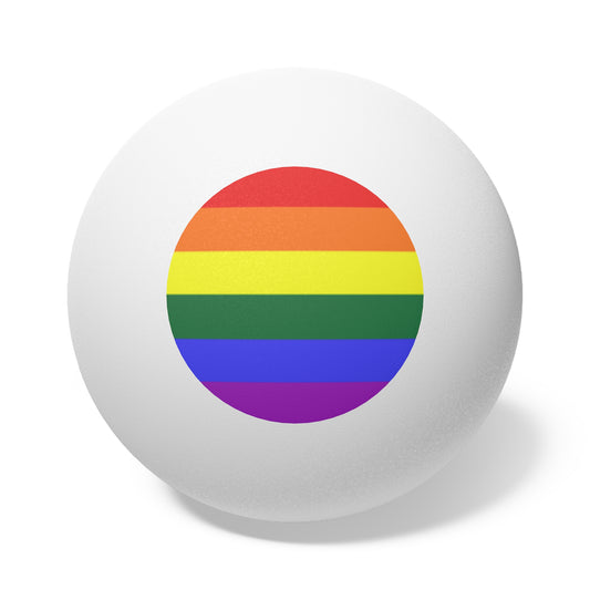 Rainbow Pride Ping Pong Balls - Set of 6