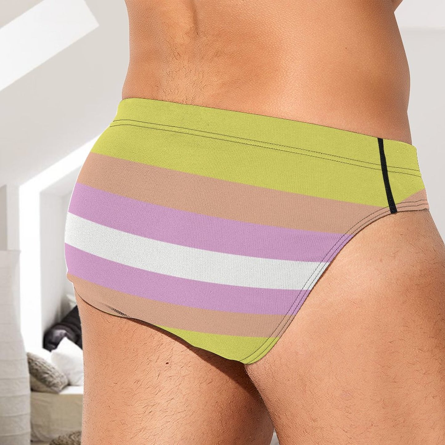 Pangender Pride Flag Briefs – Traditional Masculine Cut