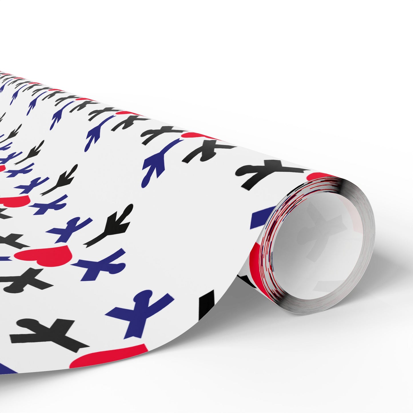 Leather Pride Flag Snowflake Wrapping Paper - Multiple Sizes/Finishes