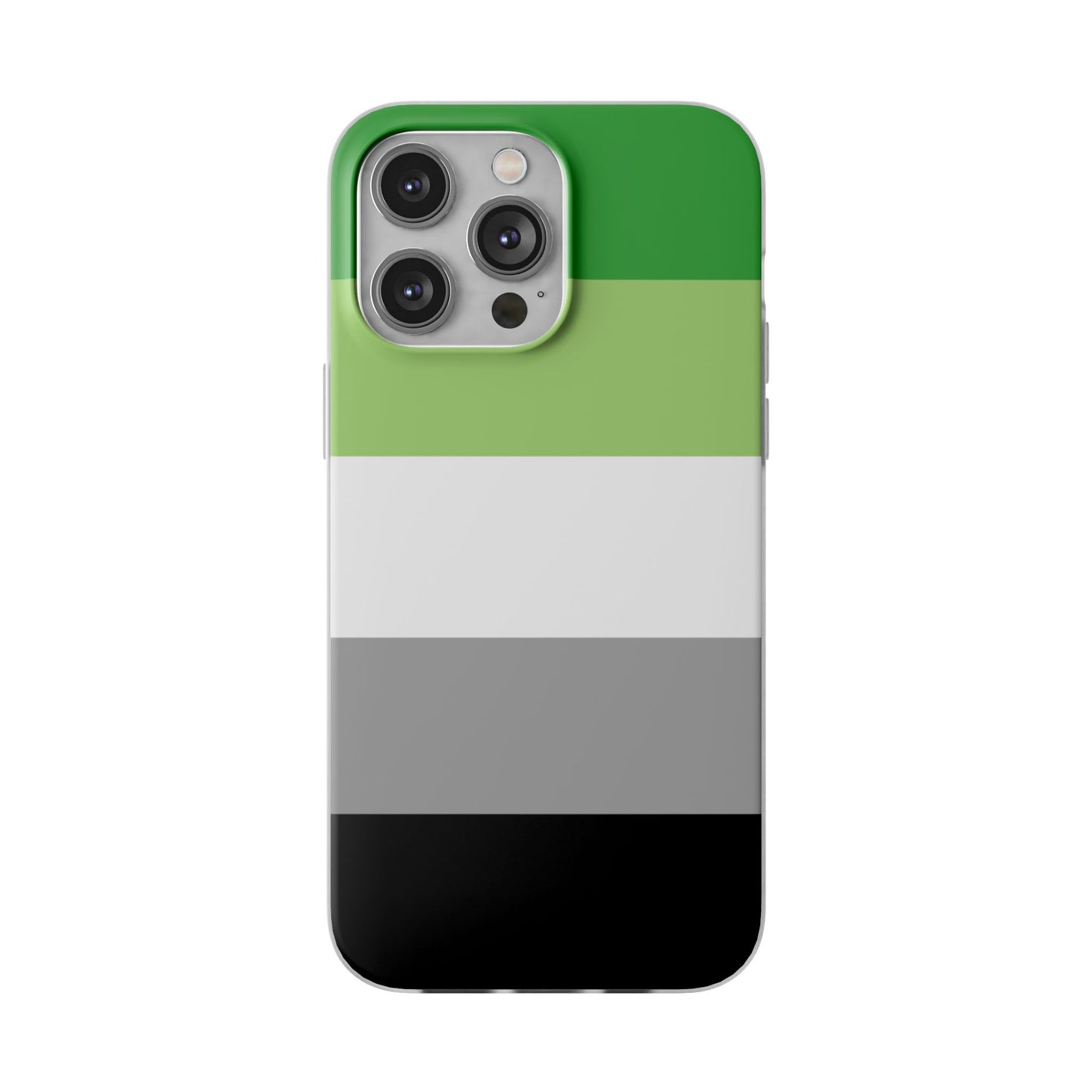 Aromantic Pride Flag iPhone Flexi Case - Multiple Generations