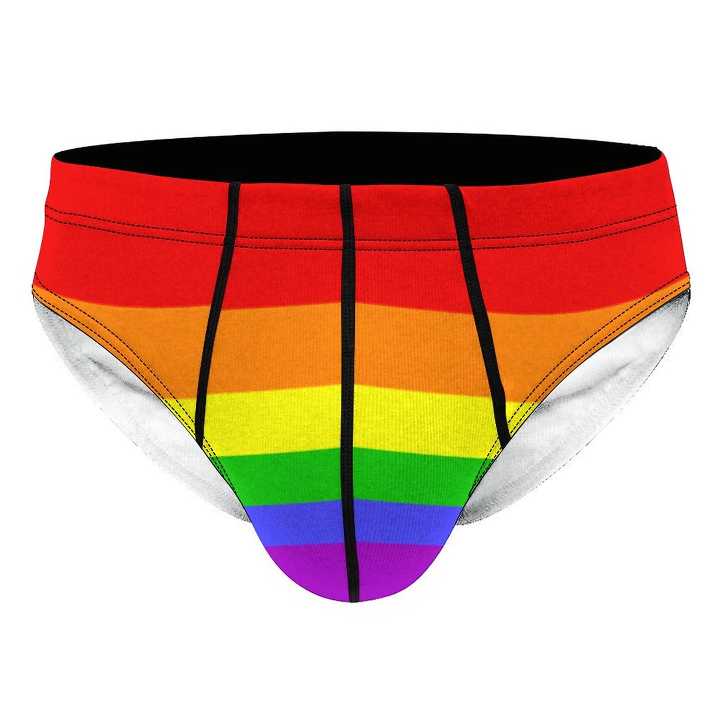 Progress Pride Flag Briefs – Traditional Masculine Cut