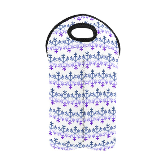 Butch Pride Flag (dorian-rutherford) Snowflake 2-Bottle Neoprene Wine Bag