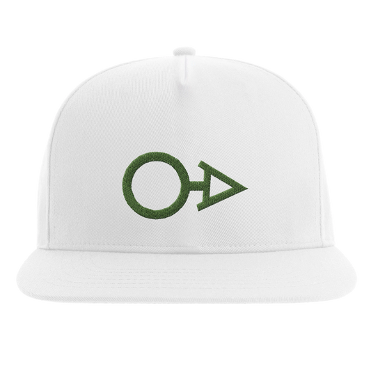Aliagender Symbol Flat Bill Cap White