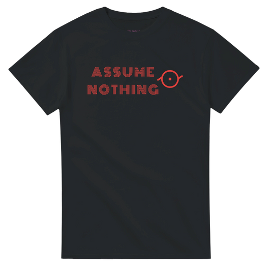 Assume Nothing - Epicene Symbol T Shirt Black