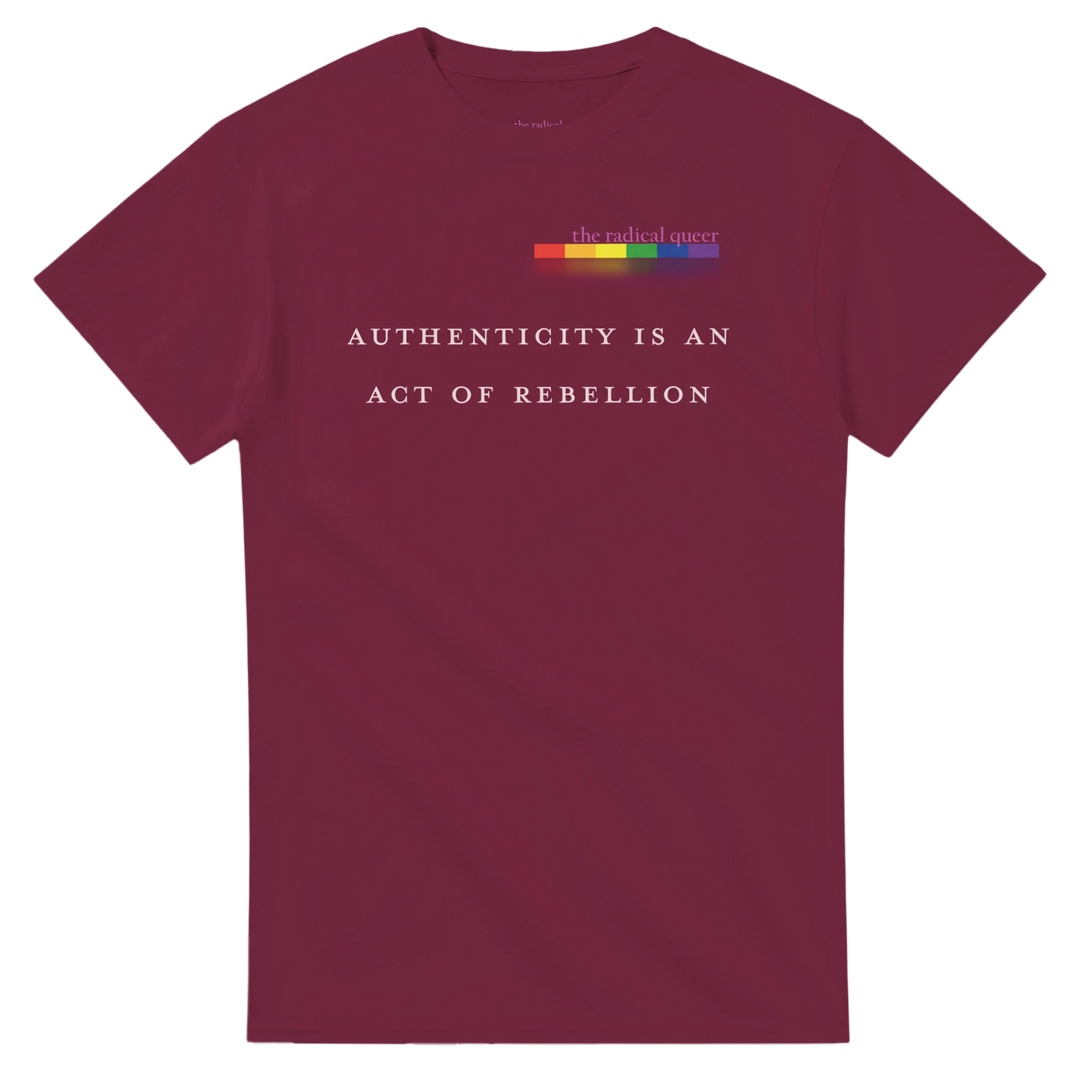 Authenticity Tee Shirt Maroon