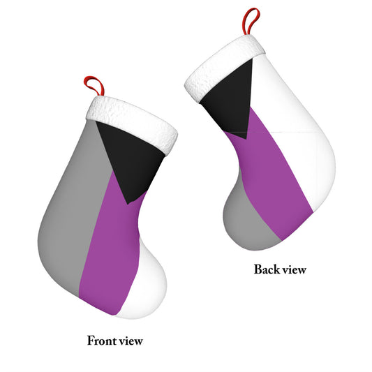 Demisexual Pride Flag Holiday Stocking 11" x 17.7"