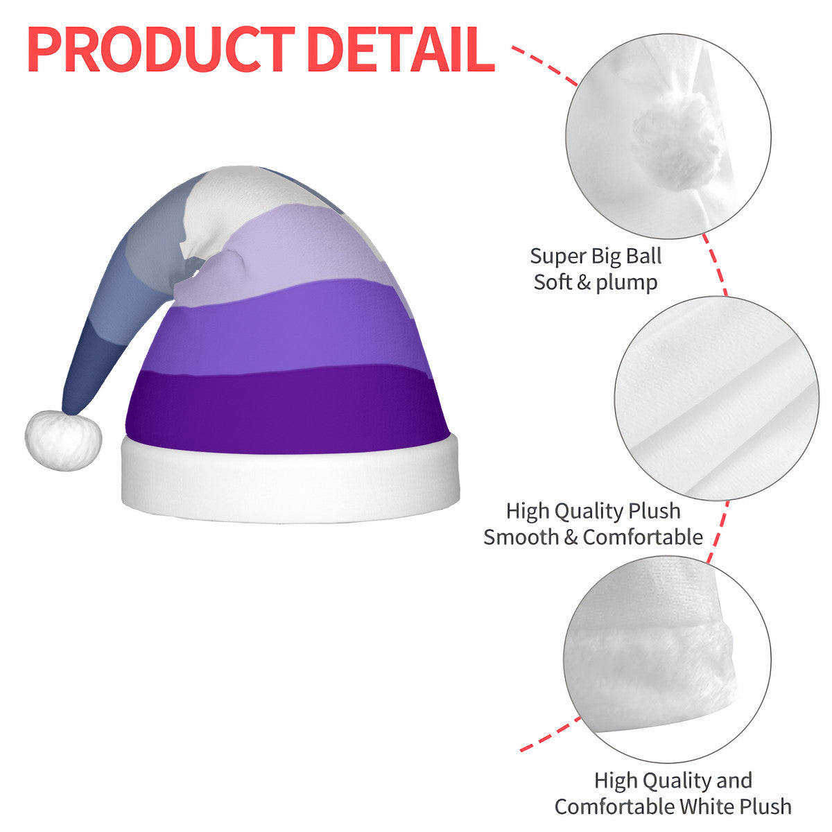 Butch Pride Flag (dorian-rutherford) Adult Plush Holiday Hat