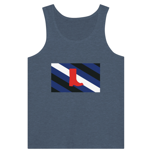 Boot Fetish Flag Tank blue