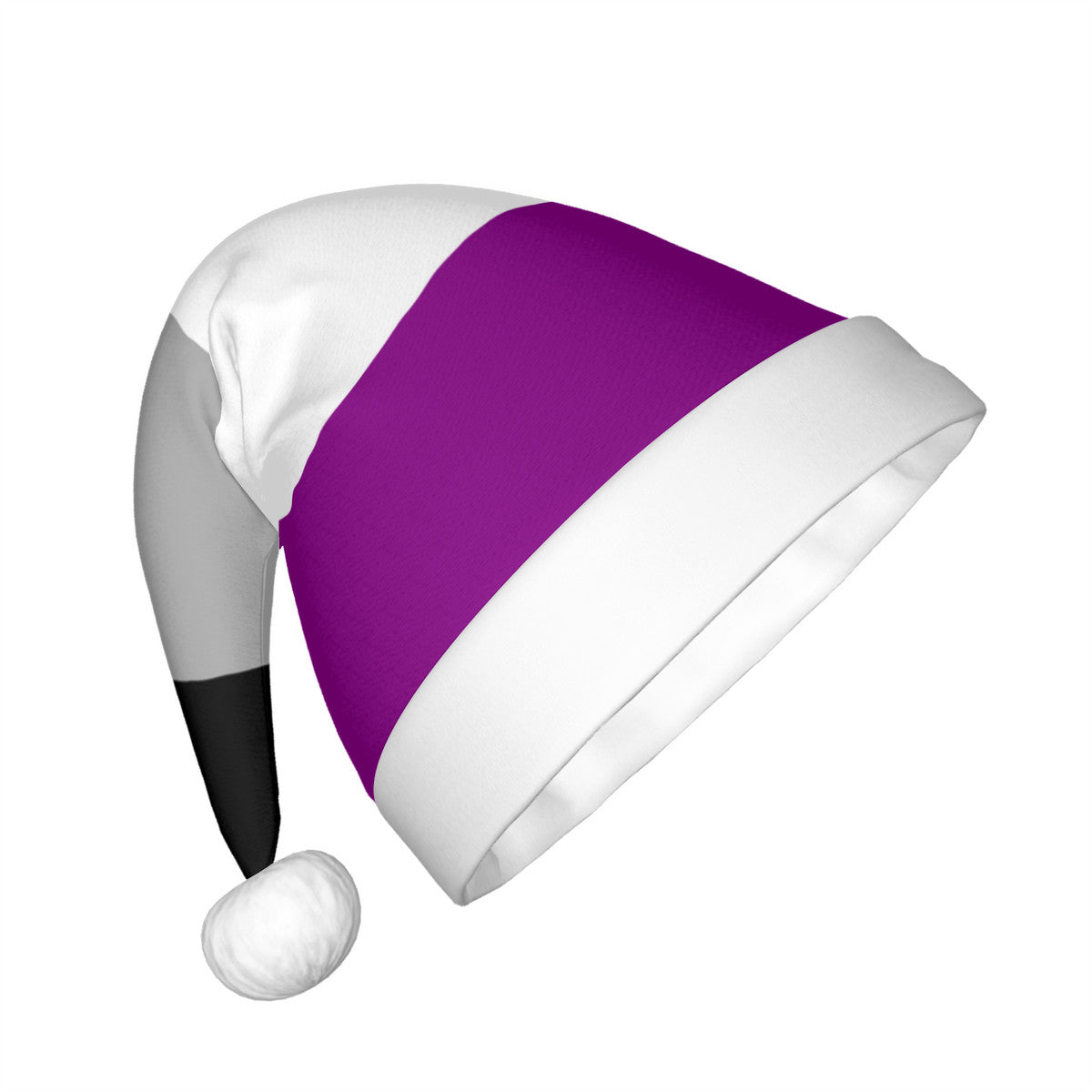 Asexual Pride Flag Adult Plush Holiday Hat