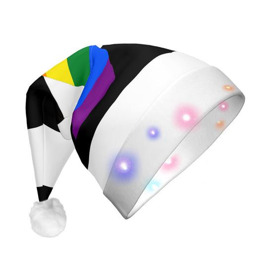 Straight Ally Pride Flag Adult Glowing Plush Holiday Hat