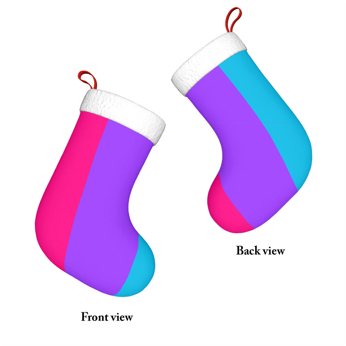 Androgyne Pride Flag Holiday Stocking 11" x 17.7"