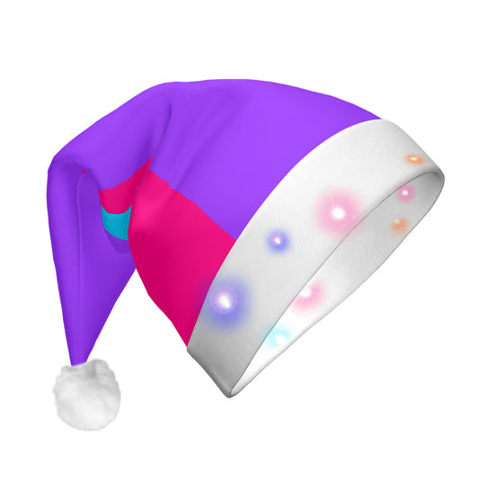 Androgyne Pride Flag Adult Glowing Plush Holiday Hat