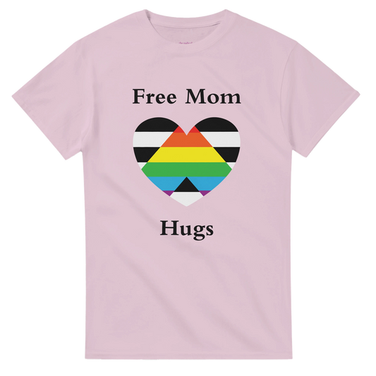 Free Mom Hugs Tee Shirt Light Pink