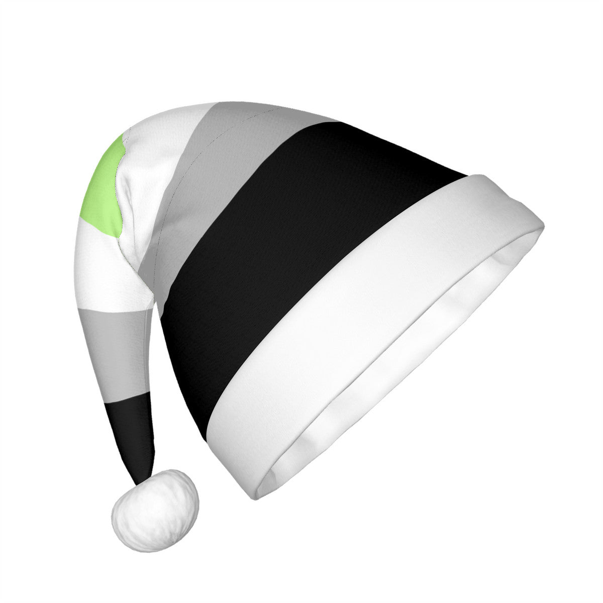 Agender Pride Flag Adult Plush Holiday Hat