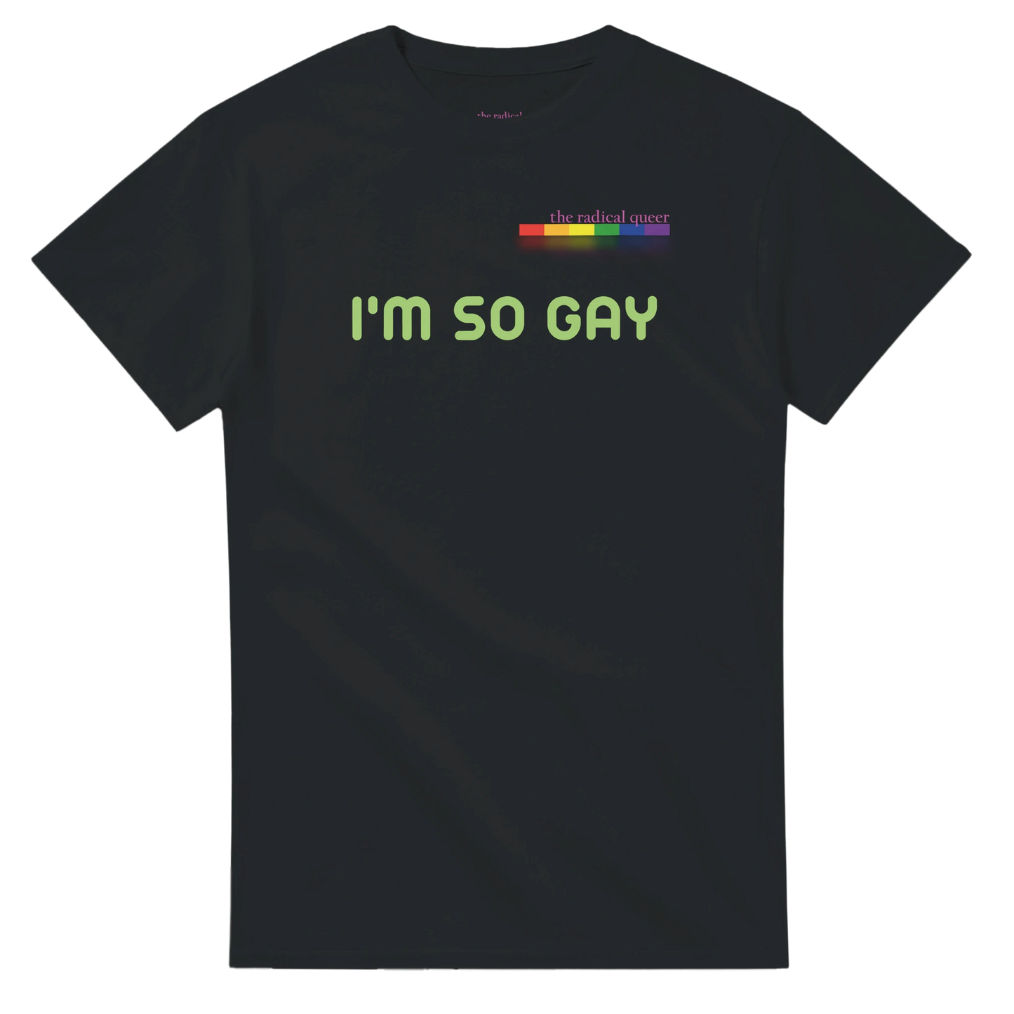 I'm So Gay Tee Shirt Black