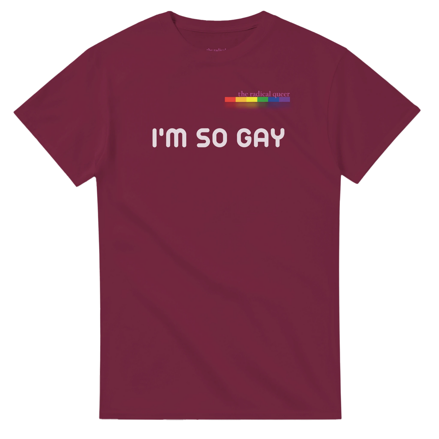I'm So Gay Tee Shirt Maroon