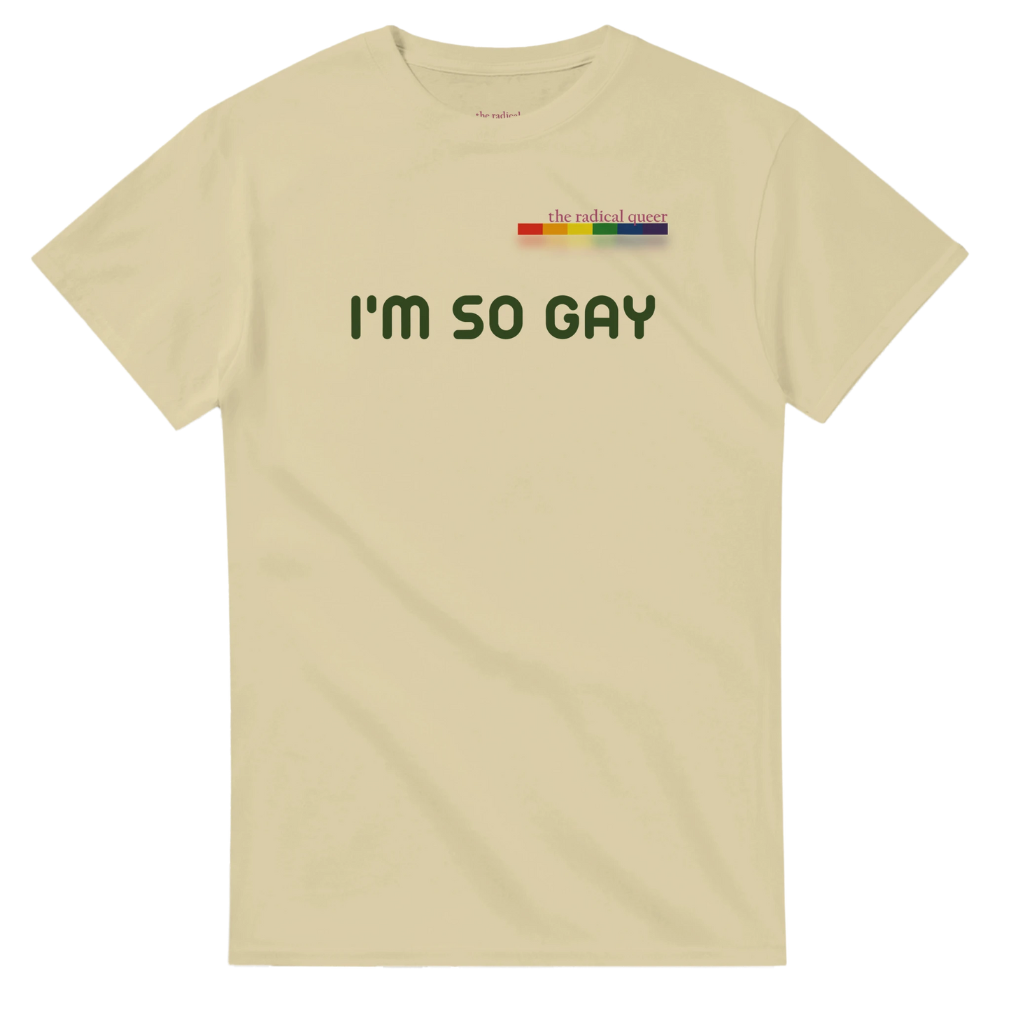 I'm So Gay Tee Shirt Natural