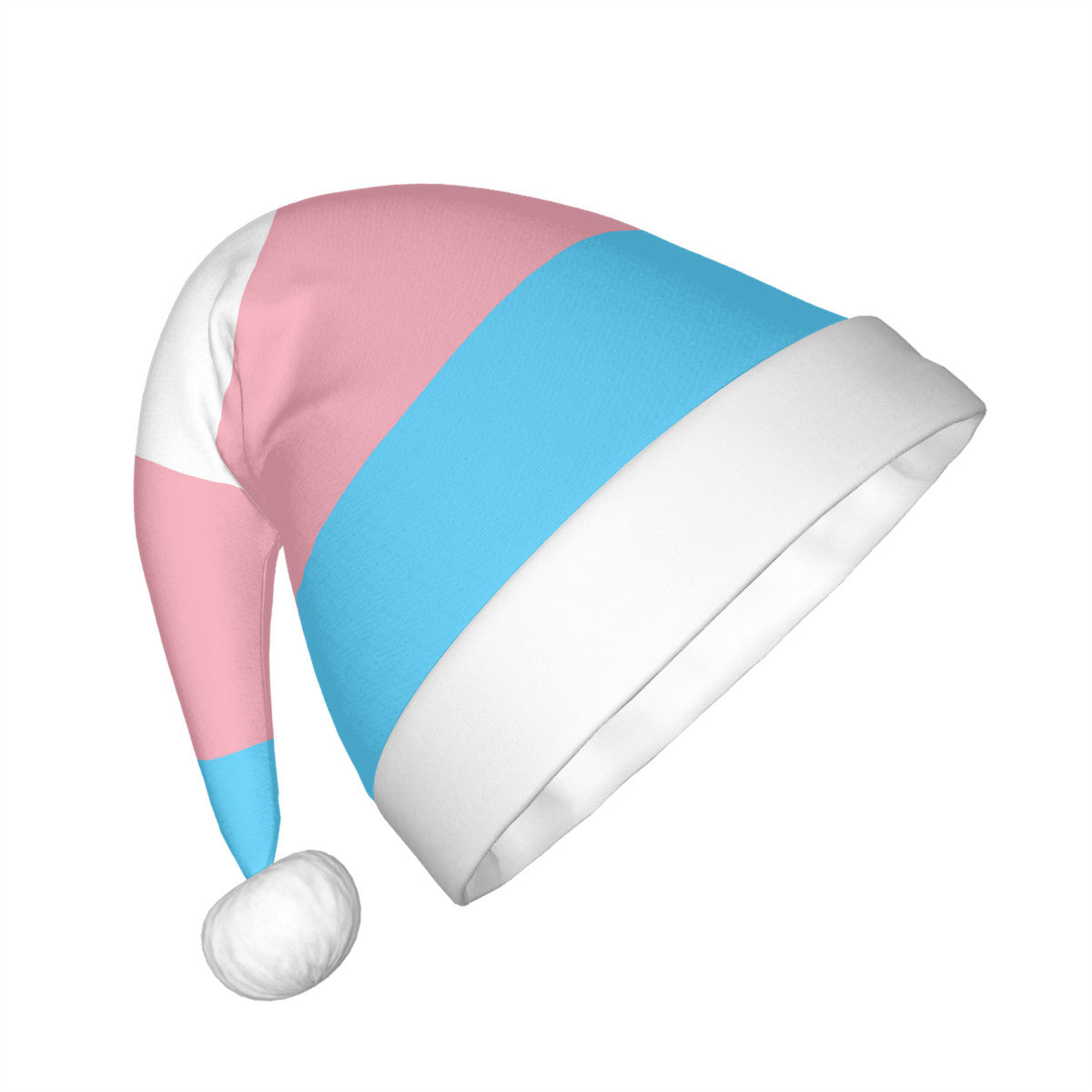 Transgender Pride Flag Adult Plush Holiday Hat