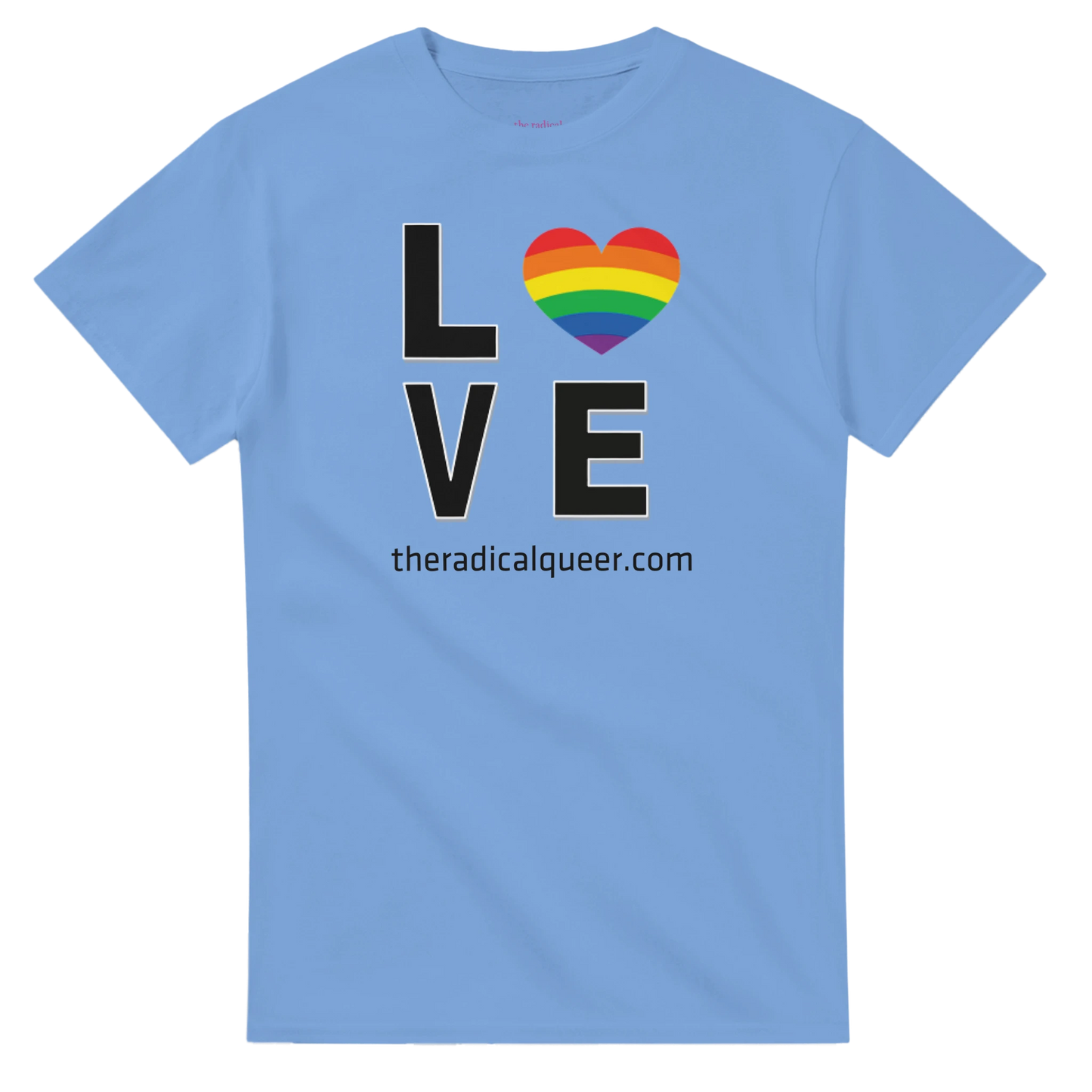 Love Tee Shirt Carolina Blue