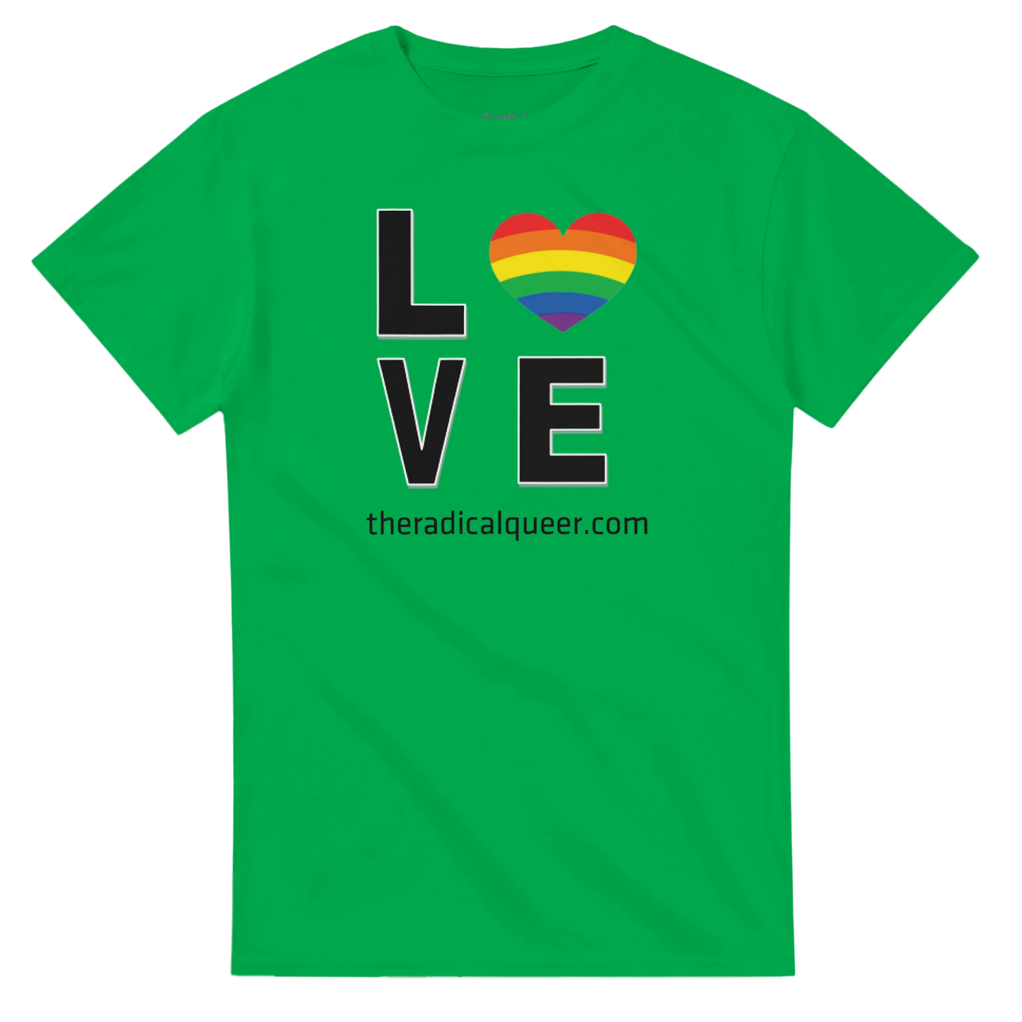 Love Tee Shirt Irish Green