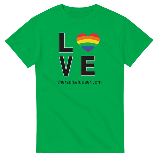 Love Tee Shirt Irish Green