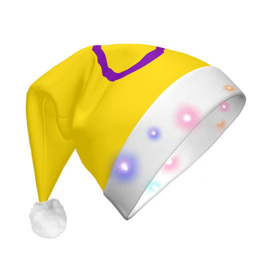 Intersex Pride Flag Adult Glowing Plush Holiday Hat