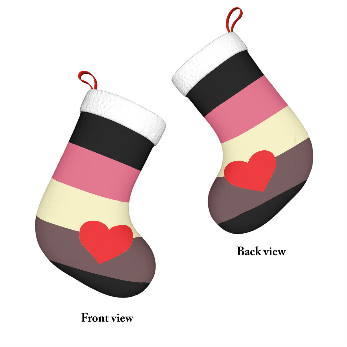 Fat Fetish Pride Flag Holiday Stocking 11" x 17.7"