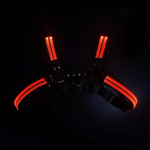 Harness Men Shoulder Belt - Light Stage Flashing Rechargeable