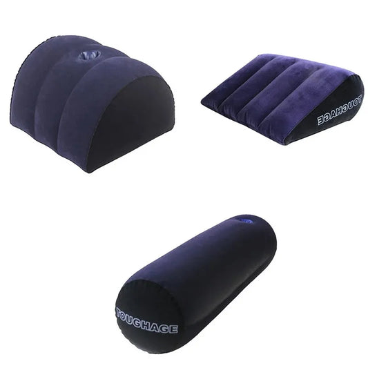 Flocking Inflatable Sex Aid Pillow