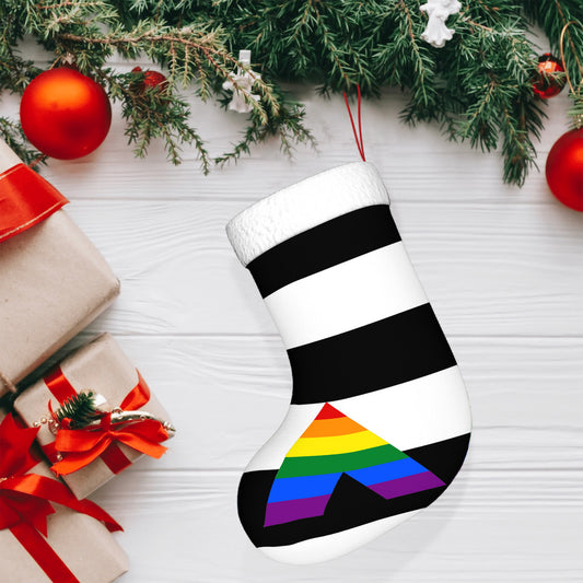 Straight Ally Pride Flag Holiday Stocking 11" x 17.7"