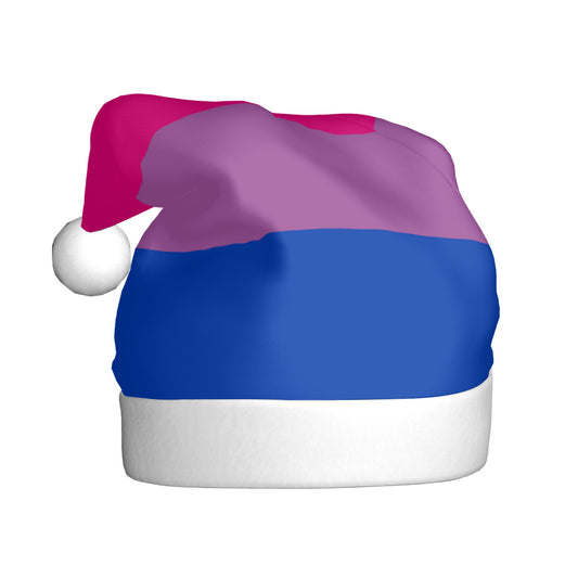Bisexual Pride Flag Adult Plush Holiday Hat