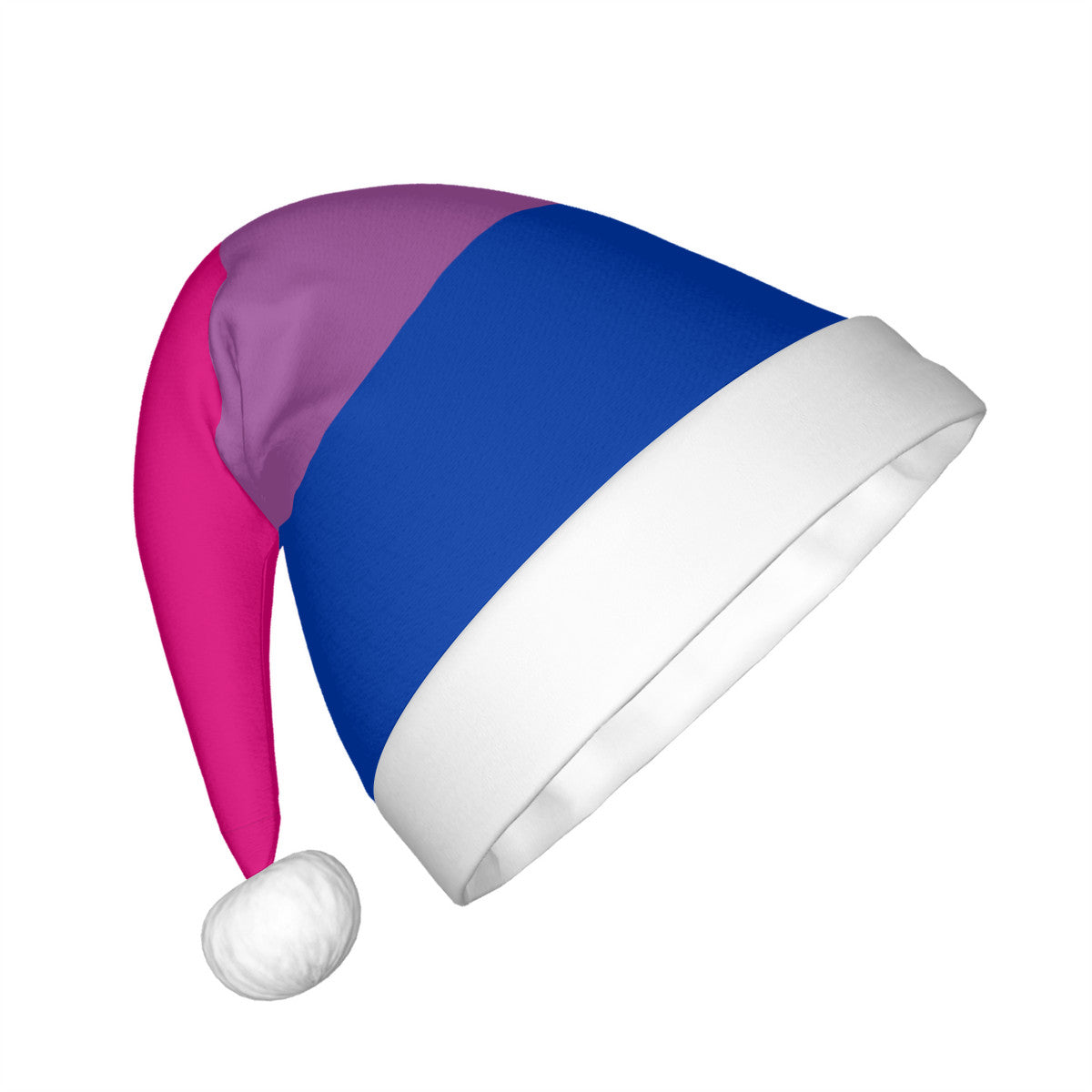 Bisexual Pride Flag Adult Plush Holiday Hat