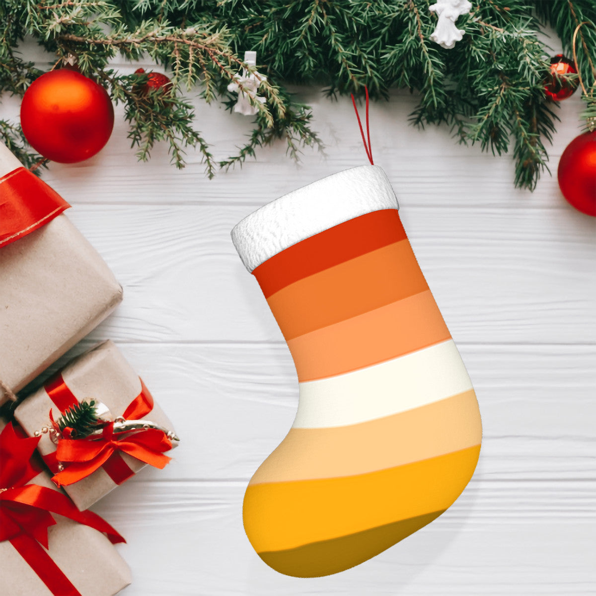 Butch Pride Flag (Mod Q) Holiday Stocking 11" x 17.7"