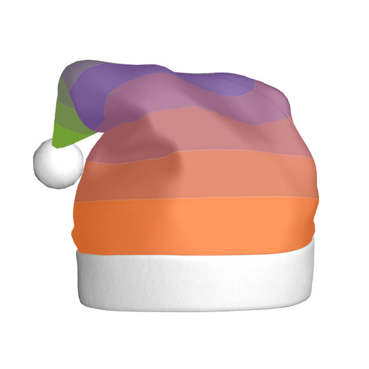 Aliagender Pride Flag Adult Plush Holiday Hat