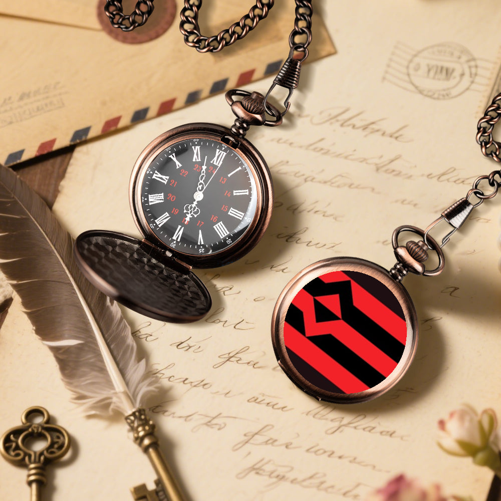 Fisting Fetish Pride Flag Round Pocket Watch