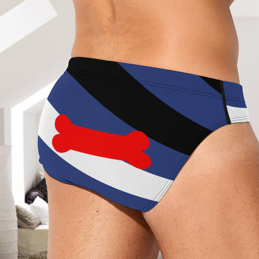 Pup Play Fetish Pride Flag Briefs – Traditional Masculine Cut