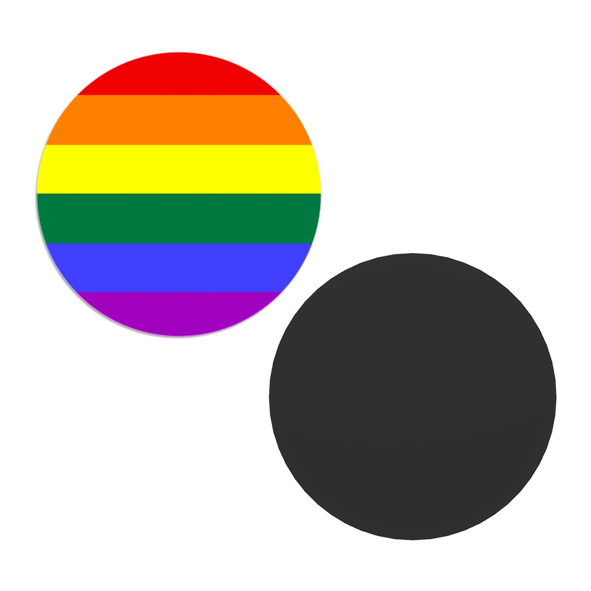 Rainbow Pride Flag Round Magnet