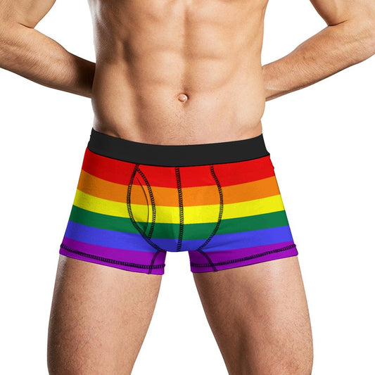 Rainbow Pride Flag Trunks - Traditional Masculine Cut