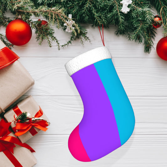 Androgyne Pride Flag Holiday Stocking 11" x 17.7"