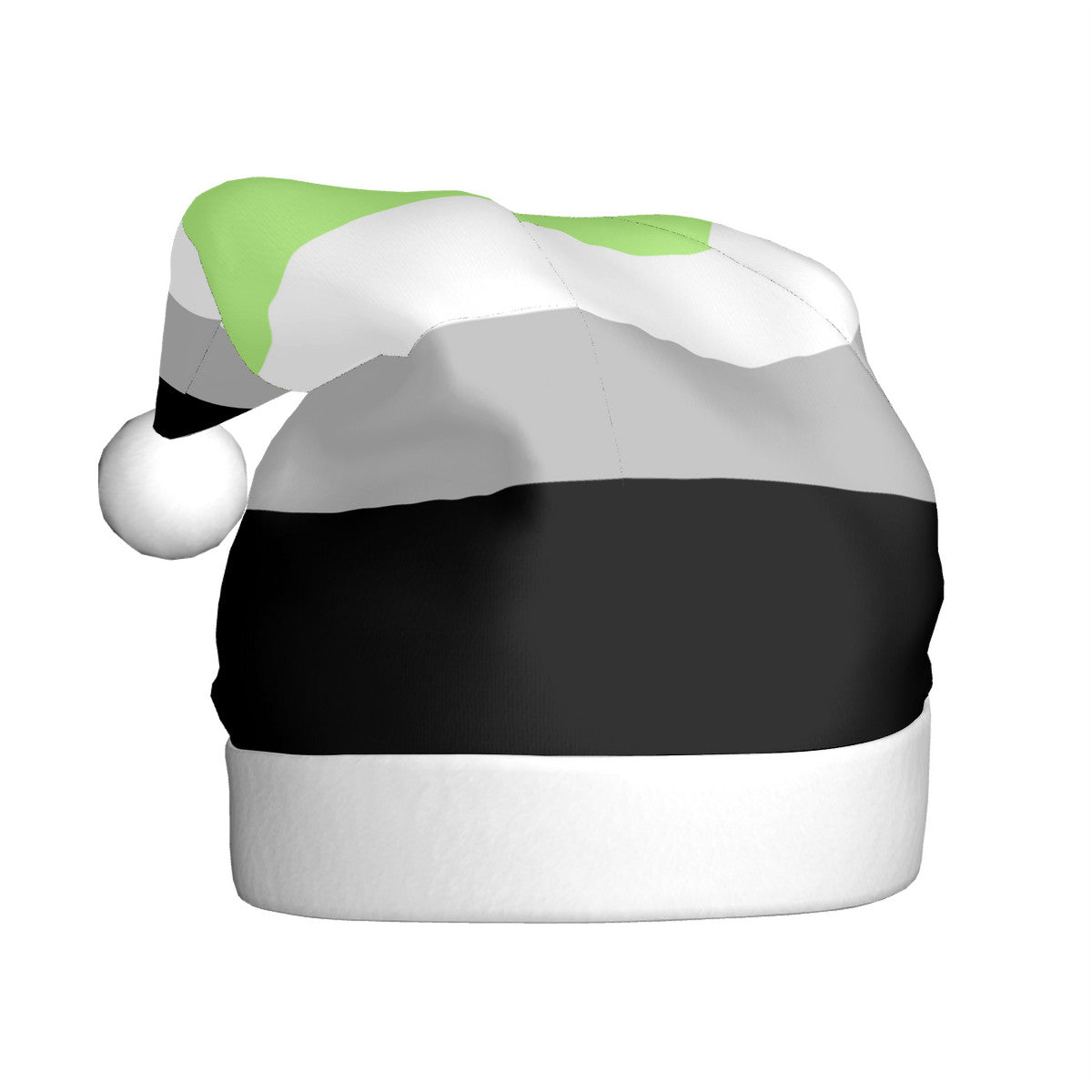 Agender Pride Flag Adult Plush Holiday Hat