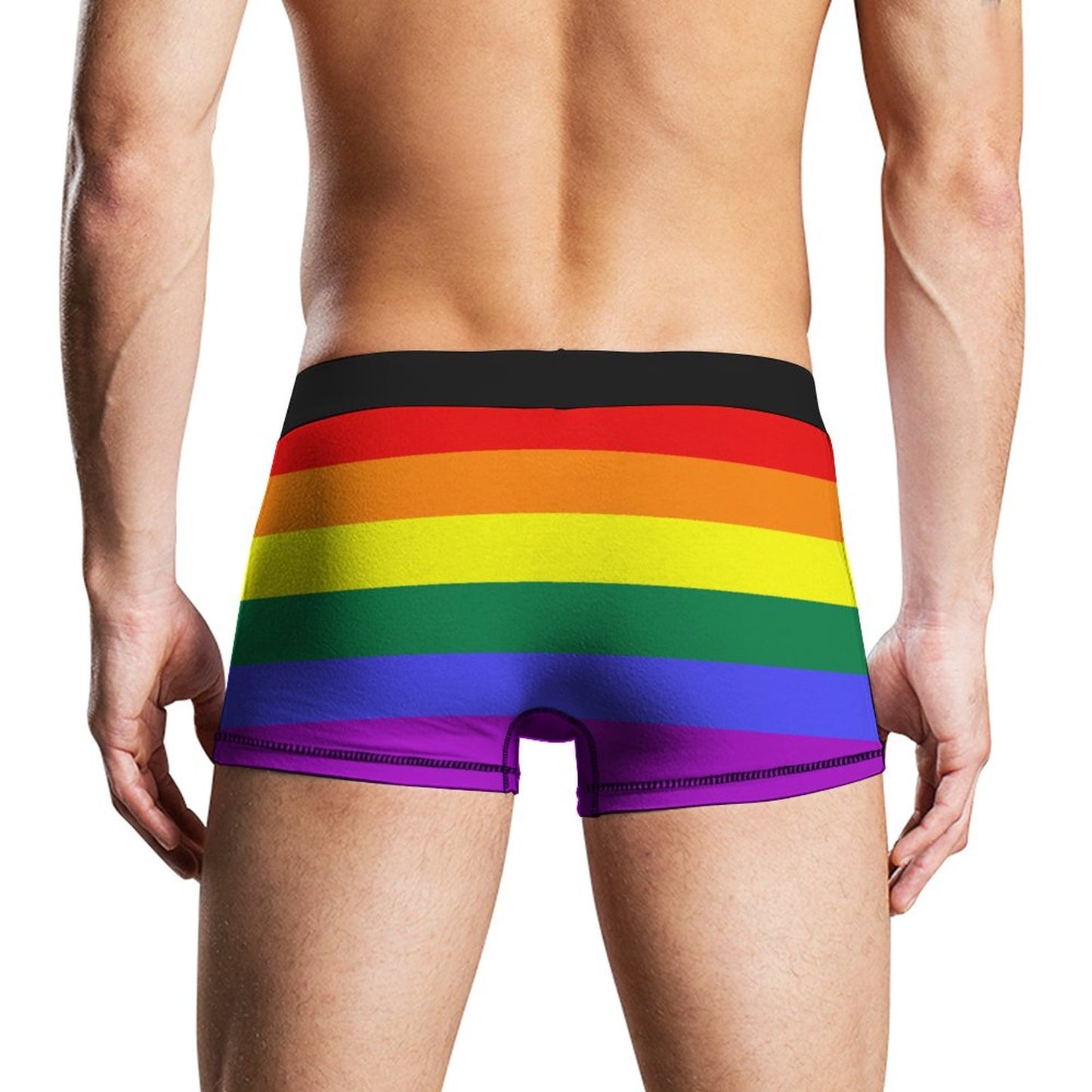 Rainbow Pride Flag Trunks - Traditional Masculine Cut