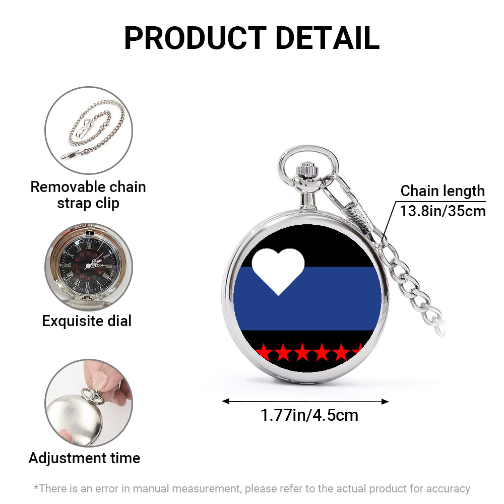 Foot Fetish Pride Flag Round Pocket Watch