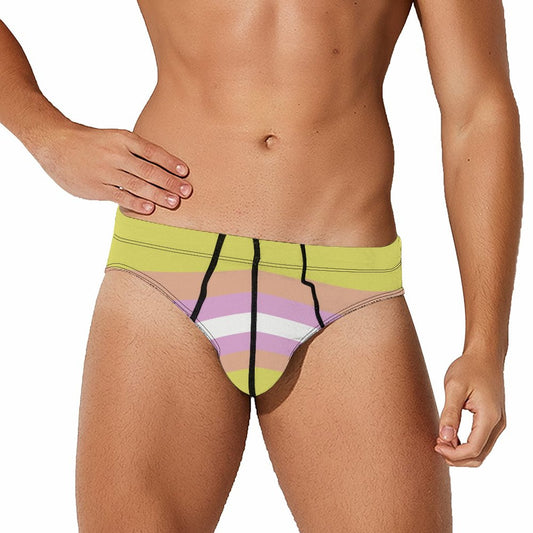 Pangender Pride Flag Briefs – Traditional Masculine Cut
