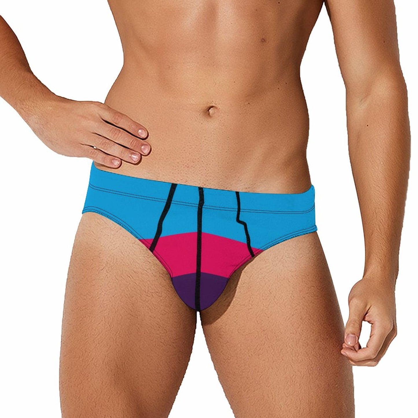 Polyamory Pride Flag Briefs – Traditional Masculine Cut