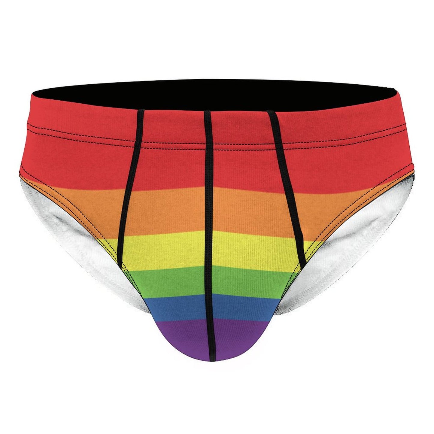 Inclusive Progress Pride Flag Briefs – Traditional Masculine Cut