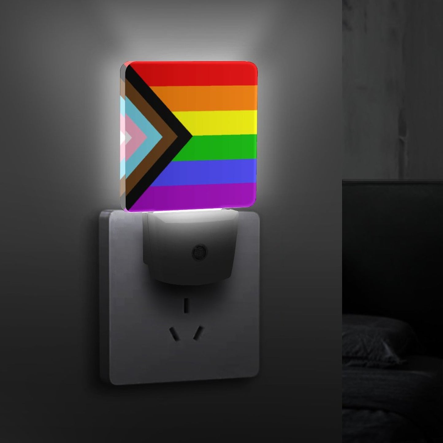 Progress Pride Flag Night Light - Multiple Sizes